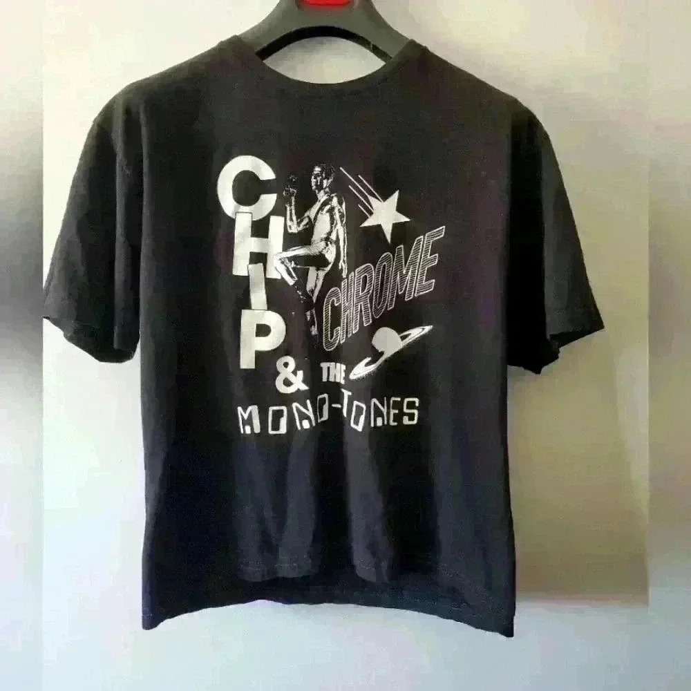 The Neighborhood Chip Chrome and  the monotones t shirt. Women's large.